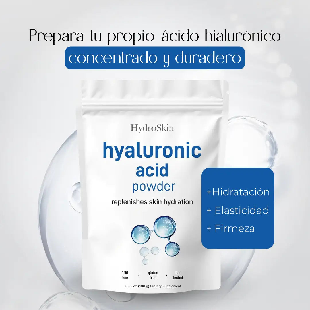 ¡PRODUCTO IMPORTADO 🇺🇲! HYDROSKIN - ÁCIDO HIALURÓNICO EN POLVO - FACIL DE PREPARAR